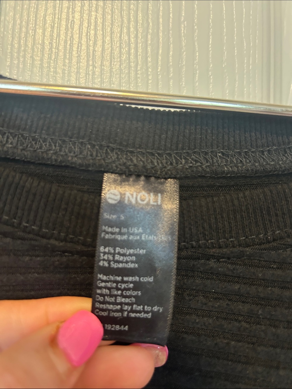 WORN ONCE Noli Serene Rib Top and Pant 2 Piece Set - Black, size S - Picture 9 of 14
